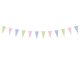 Girlanda Pastelowe Flagietki, 13 x 135 cm - PartyDeco