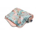 Kocyk Velvet Cotton, Boho Palms, Powder Pink, La Millou