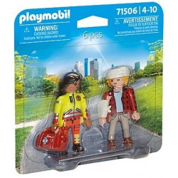Playmobil 71506, DuoPack, Sanitariusz z pacjentem