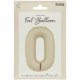 Balon Cyfra 0 - Creamy Latte - Ultra Matt - 86 cm