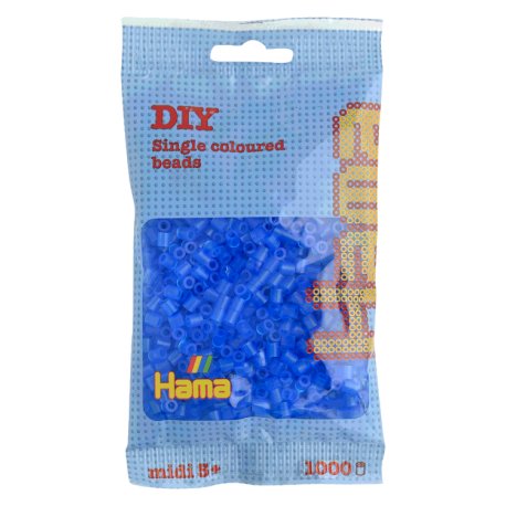 Hama 207-15 - niebieski transparentny - 1000 koralików midi