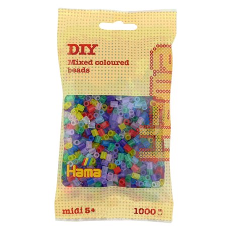 Hama 207-53 - mix transparenty -1000 koralików midi