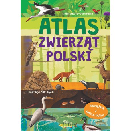 Atlas zwierząt Polski, Książka z naklejkami