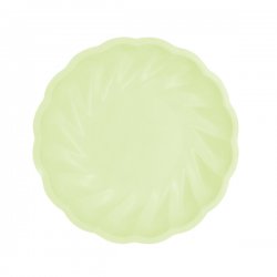Talerzyki okrągłe Vert Decor - zielony - 23 cm - 6 szt
