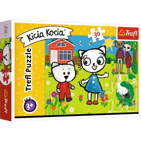 Puzzle Trefl 30, Przygody Kici Koci