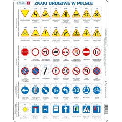 Larsen, puzzle edukacyjne, Znaki drogowe w Polsce