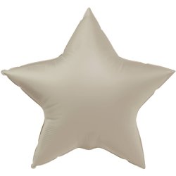 Balon foliowy gwiazda - Creamy Latte - Ultra Matt - 48 cm