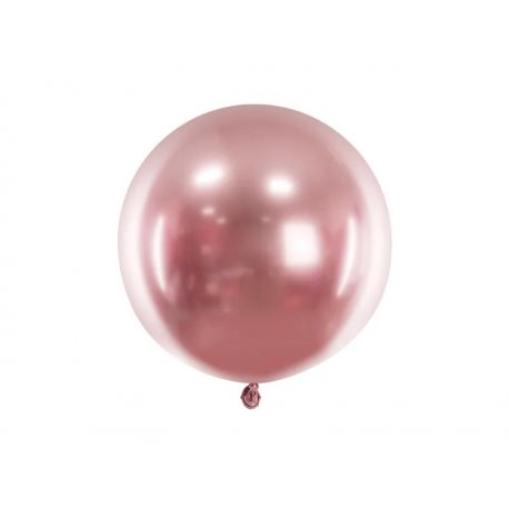 Balon kula Glossy - Rose Gold - 24 cale