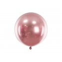 Balon kula Glossy - Rose Gold - 24 cale