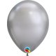 Balon lateksowy 7 cali (18 cm) - Chrome Silver - 100 sztuk - Qualatex