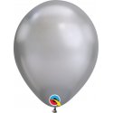 Balon lateksowy 7 cali (18 cm) - Chrome Silver - 100 sztuk - Qualatex