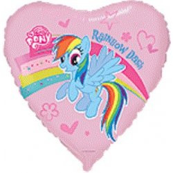 Balon foliowy serce 18" My Little Pony 